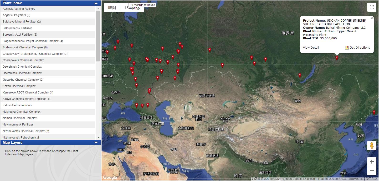 【项目信息】俄罗斯未来半年将进行招标的化工项目分布图 【项目信息】俄罗斯未来半年将进行招标的化工项目分布图