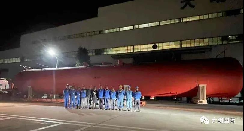 大明重工服务中东800MW燃气轮机联合循环项目除氧器顺利发货 大明重工服务中东800MW燃气轮机联合循环项目除氧器顺利发货