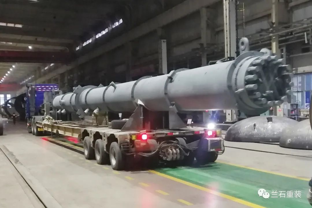 兰石重装研制五恒化学BDO项目高压加氢反应器完工发运 兰石重装研制五恒化学BDO项目高压加氢反应器完工发运